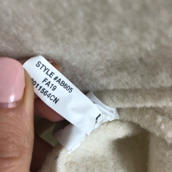 J. Crew Boiled Wool cream double breasted peacoat - Picture 7 of 8